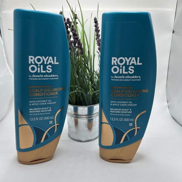 Head & Shoulders Royal Oils 13.5 oz 2 Pack New Scalp Balancing Conditioner B2 - Picture 1 of 7
